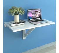 vidaXL Table murale rabattable blanc
