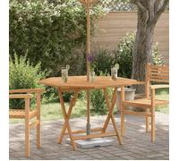 vidaXL Table de jardin pliante 110x110x75 cm bois massif de teck