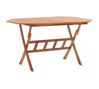 vidaXL Table de jardin pliante 135x85x75 cm bois massif acacia