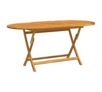 vidaXL Table Pliable de Jardin 160x85x75 cm Bois d'eucalyptus Massif