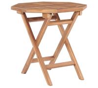 vidaXL Table de jardin pliante Carré 45x45x45 cm Bois massif teck