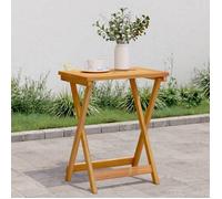Vidaxl Table Pliable De Jardin 50x36x60 Cm Bois D'acacia Solide