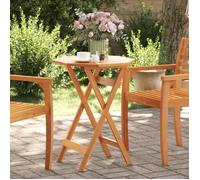 vidaXL Table de jardin pliante Ø60x75 cm Bois massif Acacia