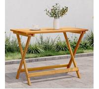 vidaXL Table de jardin pliante 90x52,5x65 cm bois massif acacia