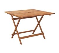 vidaXL Table de jardin pliante 90 x 90 x 75 cm bois massif acacia