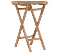 vidaXL Table pliable de jardin - Bois de teck solide