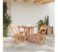 vidaXL Table de jardin Butterfly pliable 120x70x75 cm teck massif