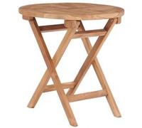 vidaXL Table de jardin pliante 45 cm bois massif teck