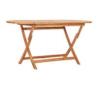 vidaXL Table Pliable de Jardin Table de Terrasse Patio Pique-Nique Extérieur Arrière-Cour Salle à Manger 160x80x75 cm Bois de Teck Solide