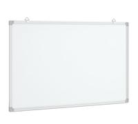 vidaXL Tableau blanc magnétique mural 80x50x1,7 cm aluminium effaçable à sec