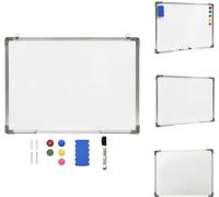 vidaXL Tableau blanc magnétique 90 x 60 cm acier - Tableaux blancs