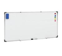 vidaXL Tableau blanc magnétique Blanc 110x60 cm Acier