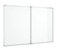 vidaXL Tableau blanc magnétique pliable 120x100x1,7 cm Aluminium