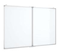 vidaXL Tableau blanc magnétique pliable 120x80x1,7 cm aluminium, tableau blanc pliable, tableau blanc pliable effaçable à sec, tableau blanc magnétique effaçable à sec