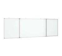 vidaXL Tableau blanc magnétique pliable 160x50x1,7 cm Aluminium