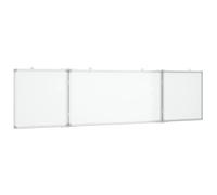 vidaXL Tableau blanc magnétique pliable 200x50x1,7 cm Aluminium