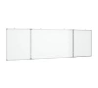 vidaXL Tableau blanc magnétique pliable 200x60x1,7 cm Aluminium