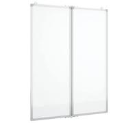 vidaXL Tableau blanc magnétique pliable 80×100×1,7 cm aluminium blanc effaçable à sec