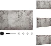 vidaXL Tableau magnétique mural verre 100x60 cm - Tableaux blancs