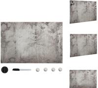 vidaXL Tableau magnétique mural verre 60x40 cm - Tableaux blancs