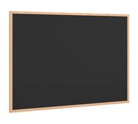 vidaXL Tableau noir avec cadre en bois de pin massif noir 80x55 cm