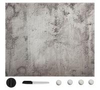 vidaXL Tableau noir magnétique mural Verre 40x40 cm285385 Gris G