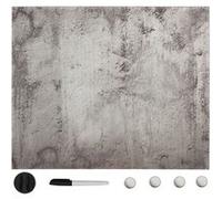 vidaXL Tableau noir magnétique mural Verre 50x50 cm285388 Gris G