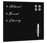 vidaXL Tableau noir magnétique mural Verre 50x50 cm