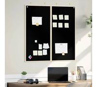 vidaXL Tableau noir Noir 100 x 1.4 x 100 cm Bois massif en pin