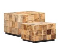 vidaXL Tables basses Bois de manguier