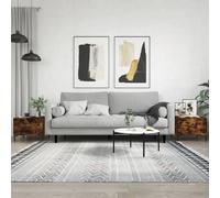 VIDAXL Tables Basses 2 Pcs - Chêne Fumé