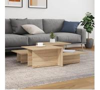 vidaXL Tables basses Chêne Sonoma – 2 pièces, Bois d'ingénierie Marron
