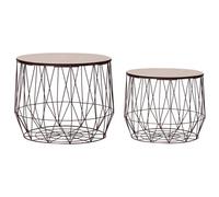 Vidaxl Tables Basses 2 Pcs Cuivre