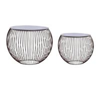 Vidaxl Tables Basses 2 Pcs Doré Doré