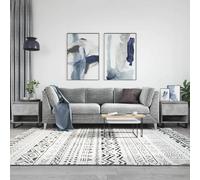 Vidaxl Tables basses 2 pcs gris béton