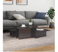 vidaXL Tables basses 3216157 2 pcs gris brillant bois d'ingénierie
