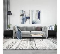 VidaXL Tables Basses 2 pcs - Noir