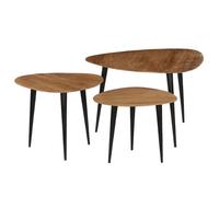 vidaXL Tables basses 3 pcs Bois d'acacia massif 246062