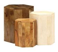 vidaXL Set 3 tables basses