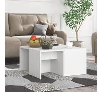 VIDAXL Tables Basses Blanc