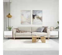 VidaXL Tables basses blanc 50x46x50 cm bois d'ingénierie
