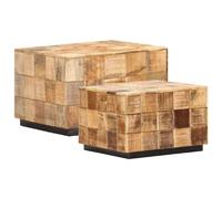 vidaXL Tables basses Bois de manguier