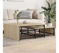 vidaXL Tables Basses Gigognes 2 pcs, Bouts de Canapé, Tables d'Appoint Salon Salle de Séjour Intérieur, Moderne, Chêne 845332