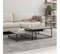 vidaXL Tables basses gigognes 2 pcs Sonoma gris – Bois d'ingénierie