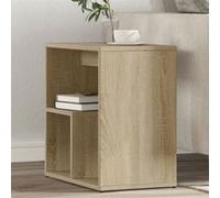 vidaXL Tables d'appoint 2 pcs chêne sonoma 50x30x50 cm bois ingénierie Marron
