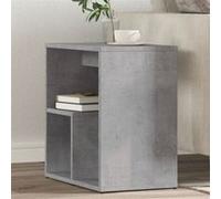 vidaXL Tables d'appoint 2 pcs gris béton 50x30x50 cm bois d'ingénierie, bout de canapé, table de canapé, table de salon, 840562 Gris G