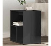 vidaXL Tables d'appoint 2 pcs noir 50x30x50 cm bois d¿ingénierie