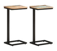 VidaXL Tables d'appoint 2pcs - Bois de récupération