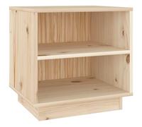 vidaXL Tables de chevet 2 pcs 40x34x40 cm Bois de pin solide Marron