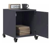 vidaXL Tables de chevet 2 pièces – Acier 36x39x43,5 cm – Anthracite